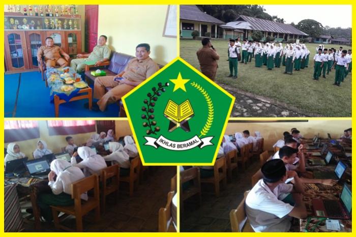 LAPORAN TERKINI PELAKSANAAN UNBK DI LINGKUNGAN MTs NEGERI 2 SAROLANGUN TAHUN 2019